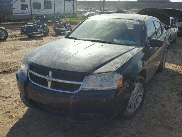 1B3CC1FBXAN211019 - 2010 DODGE AVENGER EX BLACK photo 2