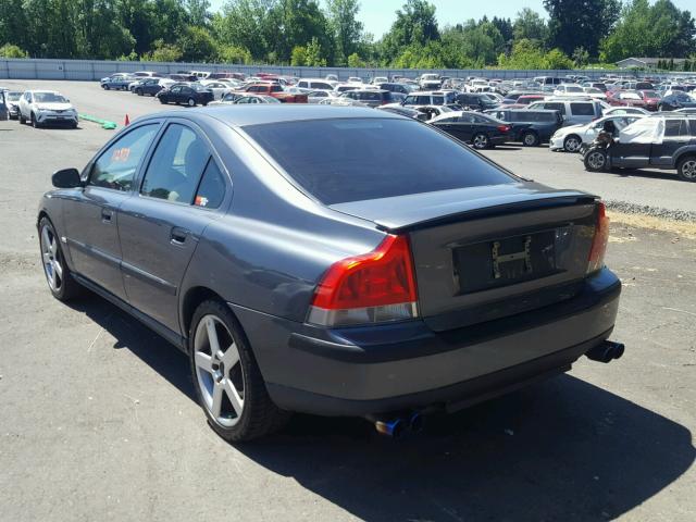 YV1RH52Y542372423 - 2004 VOLVO S60 R GRAY photo 3