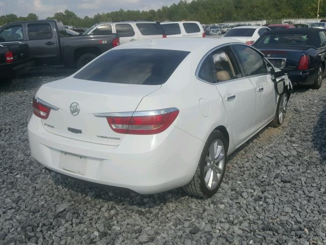 1G4PP5SK2E4159183 - 2014 BUICK VERANO WHITE photo 4