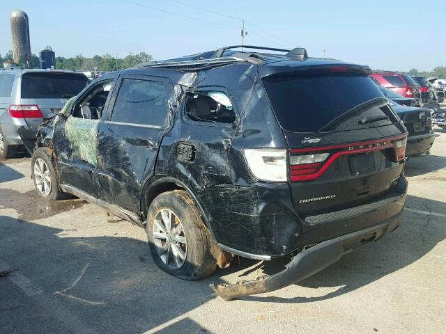 1C4RDHDG8EC452558 - 2014 DODGE DURANGO LI BLACK photo 3