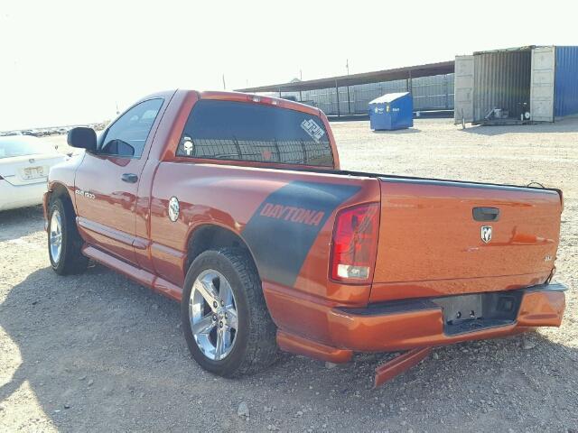 1D7HA16D75J586137 - 2005 DODGE RAM 1500 S ORANGE photo 3