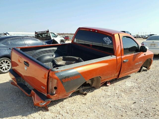 1D7HA16D75J586137 - 2005 DODGE RAM 1500 S ORANGE photo 4