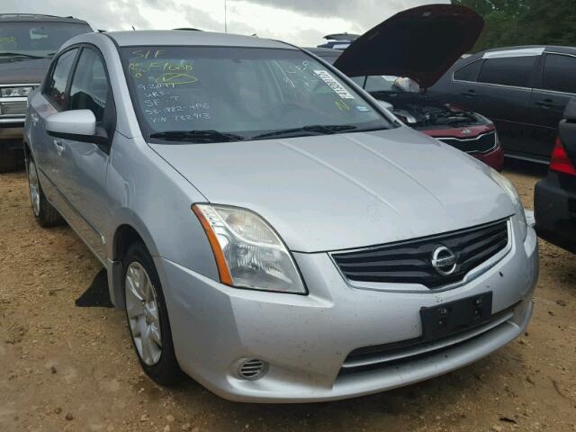 3N1AB6AP0CL732913 - 2012 NISSAN SENTRA SILVER photo 1