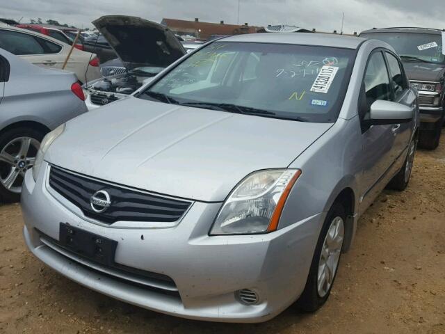 3N1AB6AP0CL732913 - 2012 NISSAN SENTRA SILVER photo 2