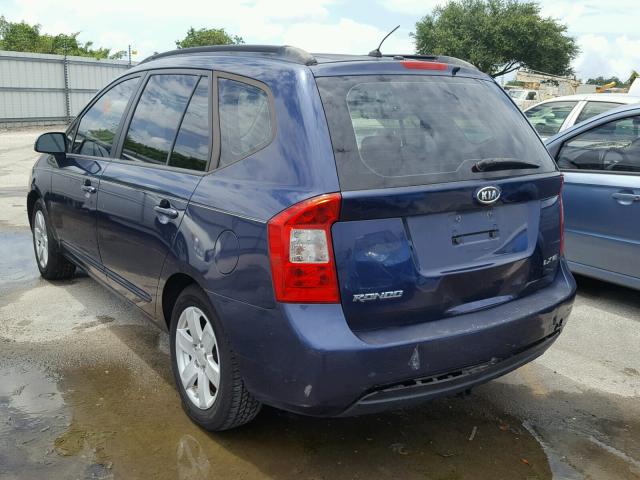 KNAFG526687183117 - 2008 KIA RONDO LX BLUE photo 3