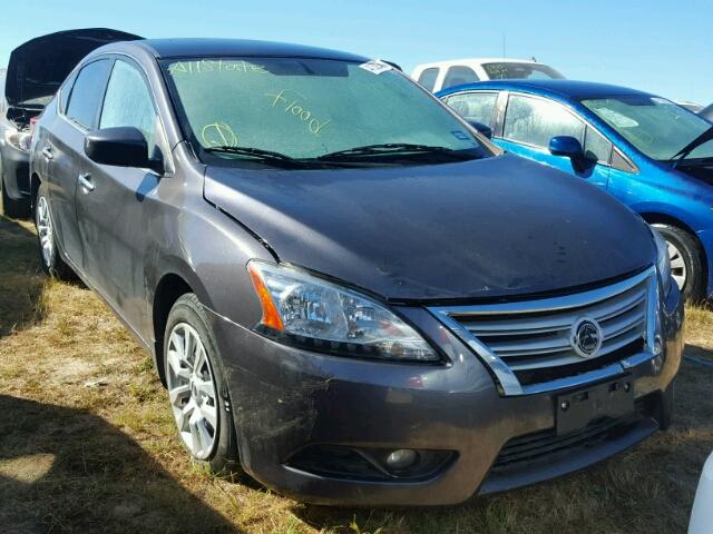 3N1AB7AP6DL754891 - 2013 NISSAN SENTRA GRAY photo 1