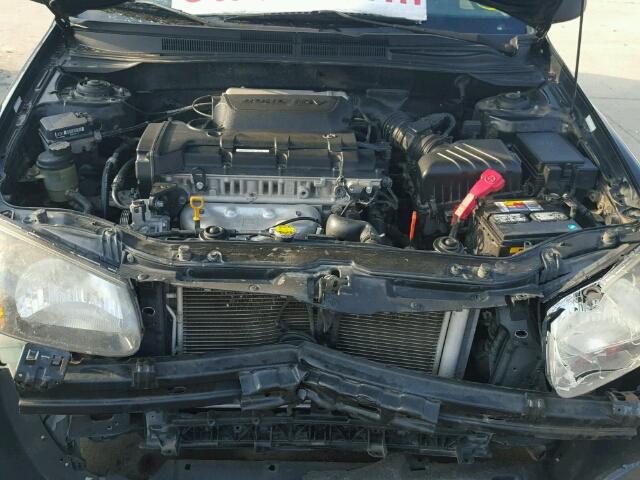 KNAFE221X95611678 - 2009 KIA SPECTRA BLACK photo 7