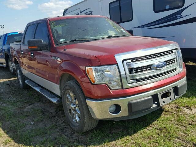 1FTFW1CF1DKE21766 - 2013 FORD F150 RED photo 1