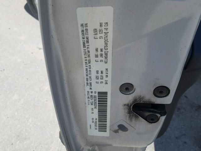 1B3ES56C85D237481 - 2005 DODGE NEON SXT SILVER photo 10