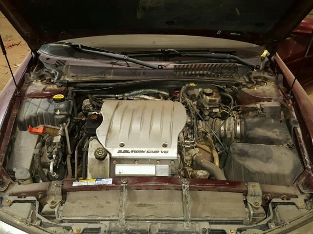 1G3GR64H914109784 - 2001 OLDSMOBILE AURORA MAROON photo 7