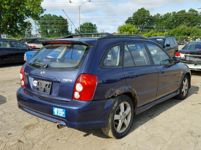 JM1BJ245631112761 - 2003 MAZDA PROTEGE PR BLUE photo 4