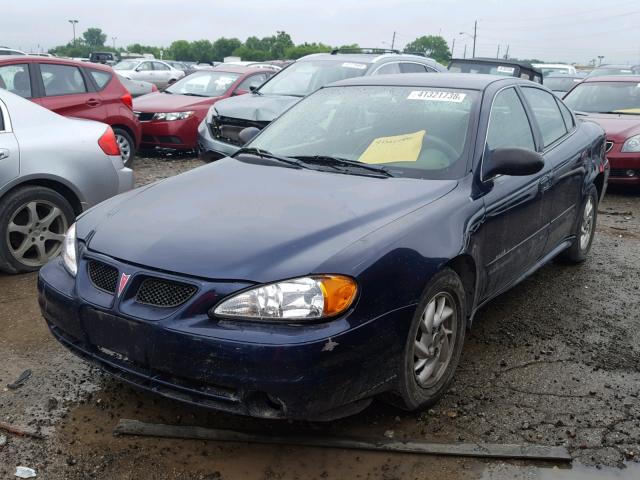 1G2NE52F94M678433 - 2004 PONTIAC GRAND AM S 蓝色 照片 2
