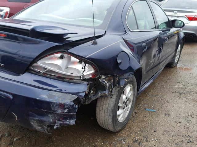 1G2NE52F94M678433 - 2004 PONTIAC GRAND AM S 蓝色 照片 9