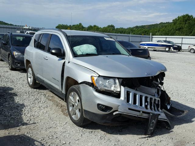 1C4NJCBAXCD505048 - 2012 JEEP COMPASS SP SILVER photo 1