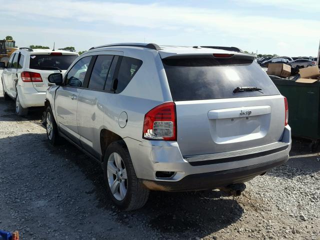 1C4NJCBAXCD505048 - 2012 JEEP COMPASS SP SILVER photo 3