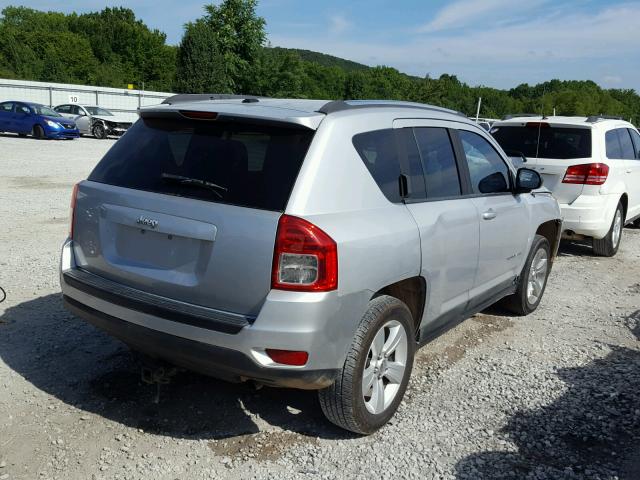 1C4NJCBAXCD505048 - 2012 JEEP COMPASS SP SILVER photo 4
