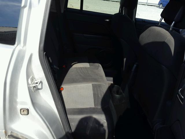 1C4NJCBAXCD505048 - 2012 JEEP COMPASS SP SILVER photo 6