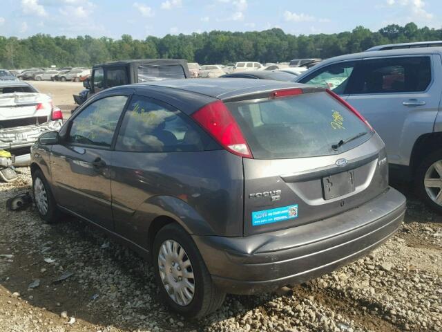 1FAHP31NX7W283837 - 2007 FORD FOCUS ZX3 GRAY photo 3