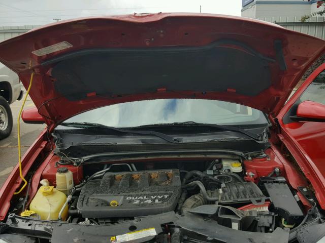 1B3BD1FB8BN536844 - 2011 DODGE AVENGER MA RED photo 7