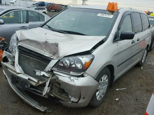 5FNRL38267B032033 - 2007 HONDA ODYSSEY LX SILVER photo 2