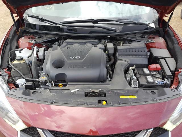 1N4AA6AP4HC408579 - 2017 NISSAN MAXIMA 3.5 MAROON photo 7