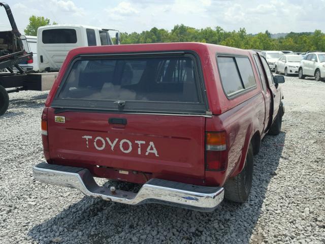 JT4VN93DXN5026397 - 1992 TOYOTA PICKUP 1/2 RED photo 4