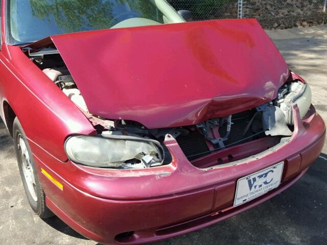 1G1ND52F54M709118 - 2004 CHEVROLET CLASSIC RED photo 9