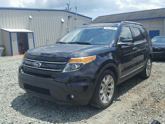 1FM5K7F82FGB87274 - 2015 FORD EXPLORER L BLACK photo 2