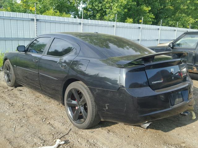 2B3KA73W97H685296 - 2007 DODGE CHARGER SR BLACK photo 3