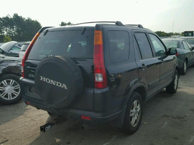 JHLRD78843C002225 - 2003 HONDA CR-V BLACK photo 4