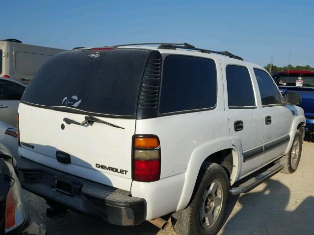 1GNEC13Z74R121906 - 2004 CHEVROLET TAHOE C150 WHITE photo 4