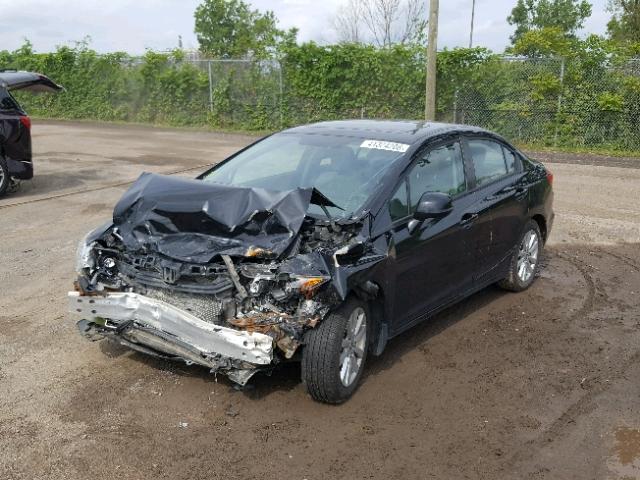 2HGFB2F92CH118199 - 2012 HONDA CIVIC EXL 黑色 照片 2