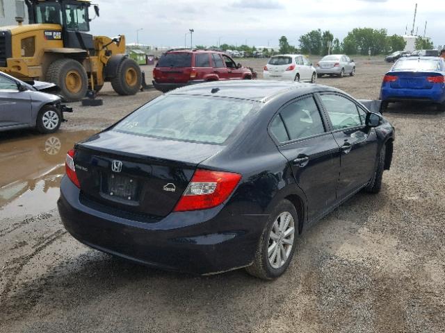 2HGFB2F92CH118199 - 2012 HONDA CIVIC EXL 黑色 照片 4