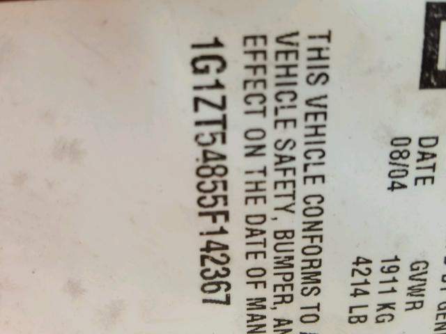 1G1ZT54855F142367 - 2005 CHEVROLET MALIBU LS Qırmızı foto 10