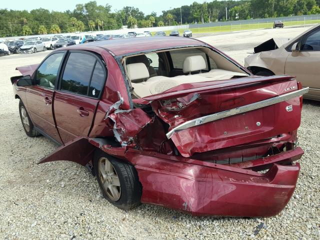 1G1ZT54855F142367 - 2005 CHEVROLET MALIBU LS Qırmızı foto 3