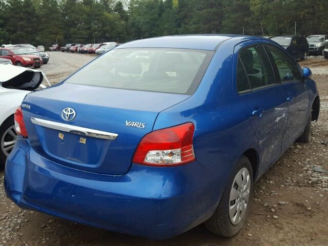 JTDBT903891333231 - 2009 TOYOTA YARIS BLUE photo 4