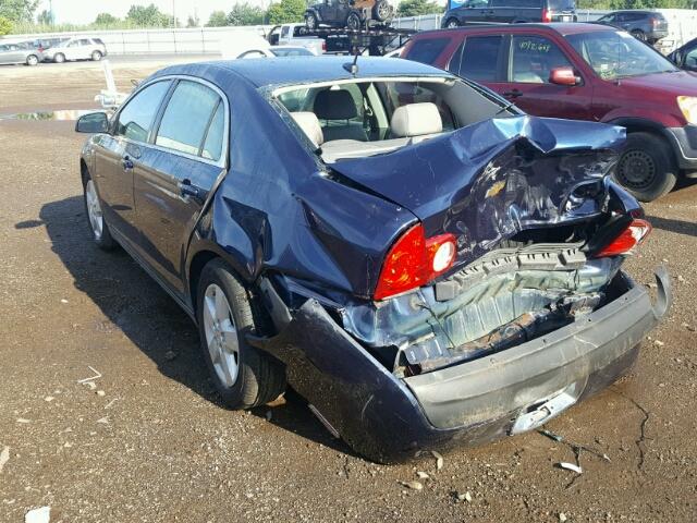 1G1ZG57BX84265805 - 2008 CHEVROLET MALIBU LS 蓝色 照片 3