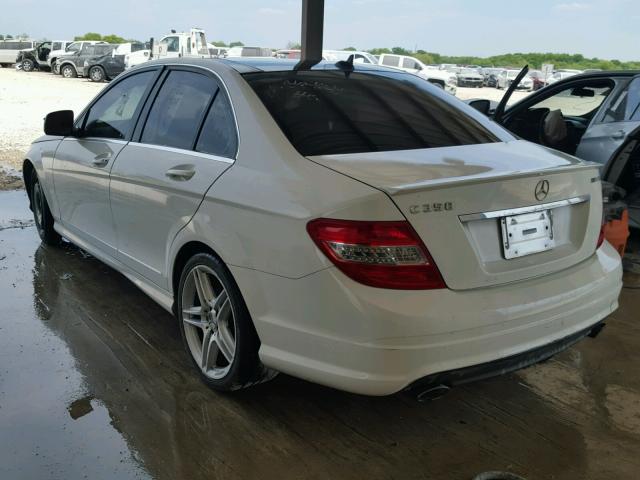 WDDGF56X18F172700 - 2008 MERCEDES-BENZ C 350 WHITE photo 3