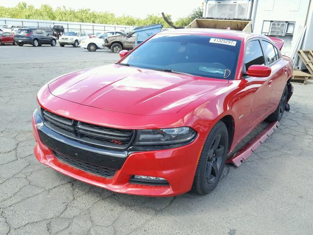 2C3CDXCT7FH777865 - 2015 DODGE CHARGER R/ RED photo 2