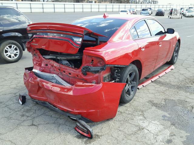 2C3CDXCT7FH777865 - 2015 DODGE CHARGER R/ RED photo 4