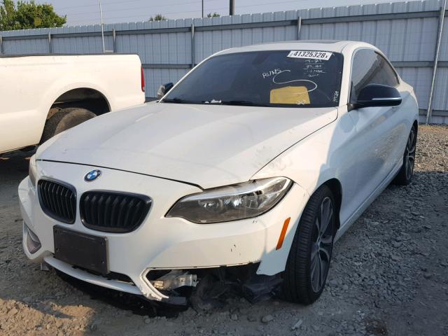 WBA1F5C57EV255548 - 2014 BMW 228 I WHITE photo 2