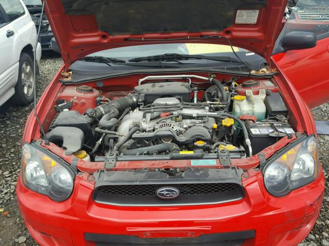 JF1GD67515H505969 - 2005 SUBARU IMPREZA RS RED photo 7