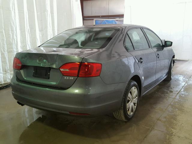 3VWDP7AJ1CM365847 - 2012 VOLKSWAGEN JETTA SE 灰色 照片 4