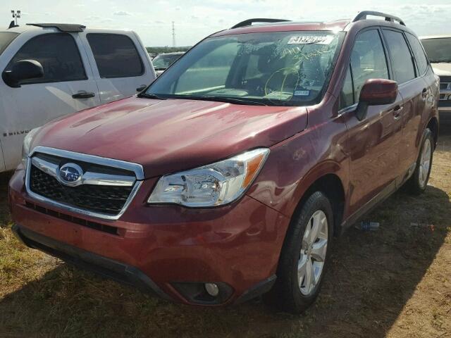 JF2SJAHC1FH836745 - 2015 SUBARU FORESTER 2 MAROON photo 2