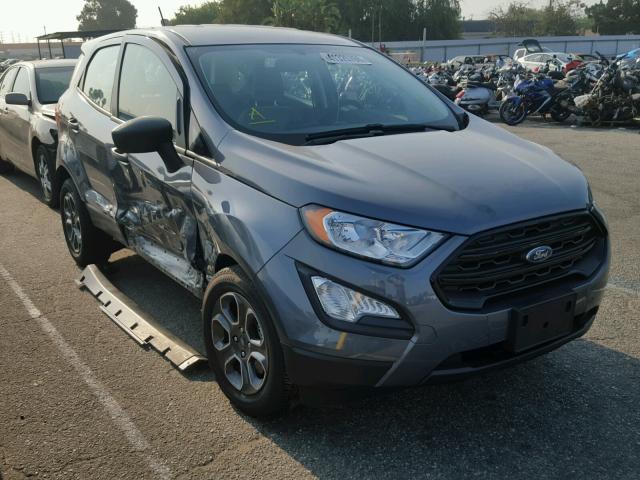 MAJ3P1RE6JC197758 - 2018 FORD ECOSPORT S GRAY photo 1