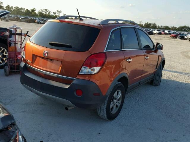 3GSCL33P88S660715 - 2008 SATURN VUE XE ORANGE photo 4