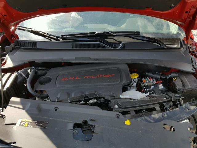 3C4NJDAB3JT146312 - 2018 JEEP COMPASS SP RED photo 7