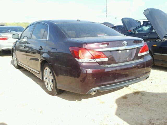 4T1BK3DB2BU415859 - 2011 TOYOTA AVALON PURPLE photo 3