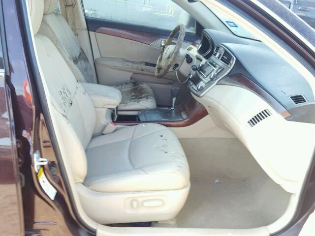 4T1BK3DB2BU415859 - 2011 TOYOTA AVALON PURPLE photo 5