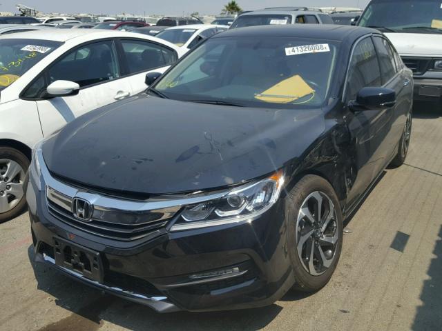 1HGCR2F81GA094570 - 2016 HONDA ACCORD EXL BLACK photo 2